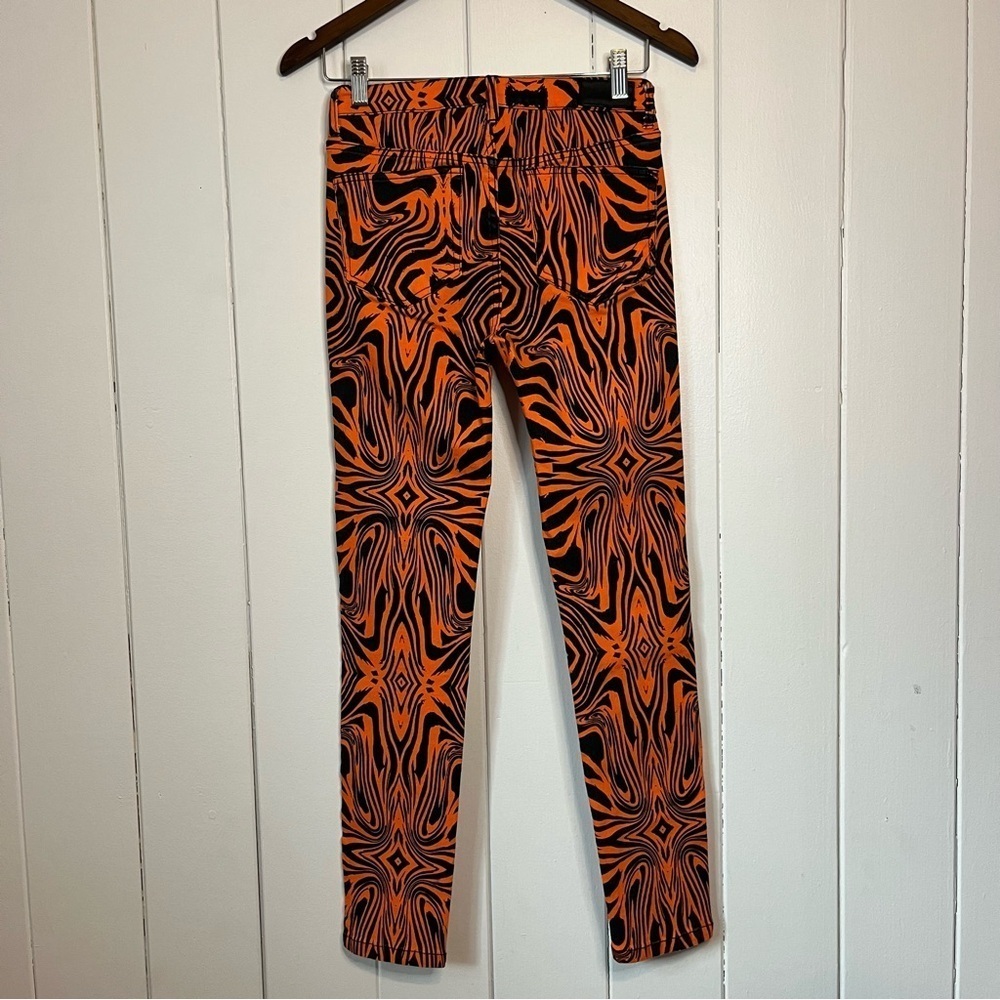 The People VS Orange and Black Abstract Zebra Print Pants. Size 8. - Picture 7 of 7